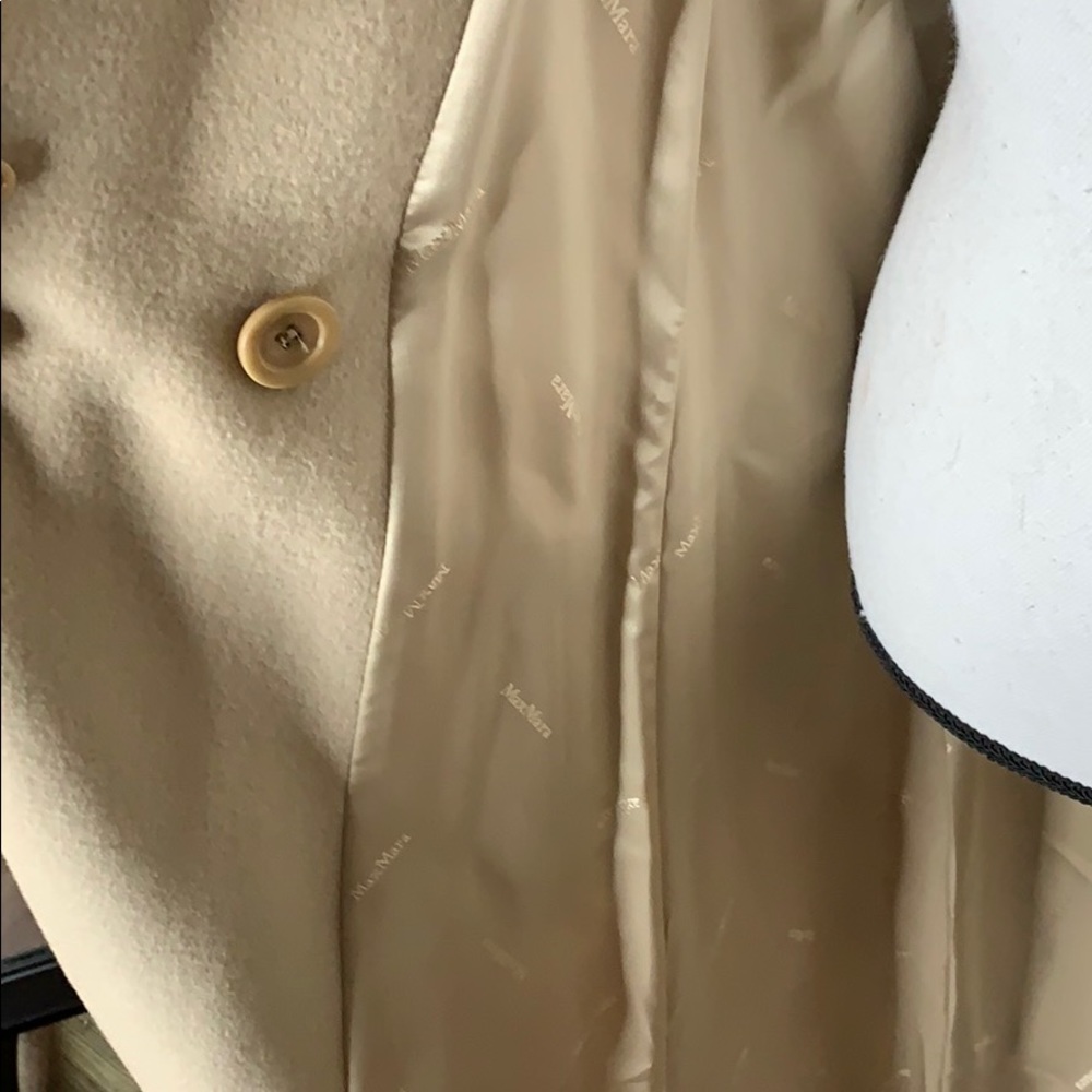 Max Mara wool & cashmere Full length tan coat - Picture 5 of 12